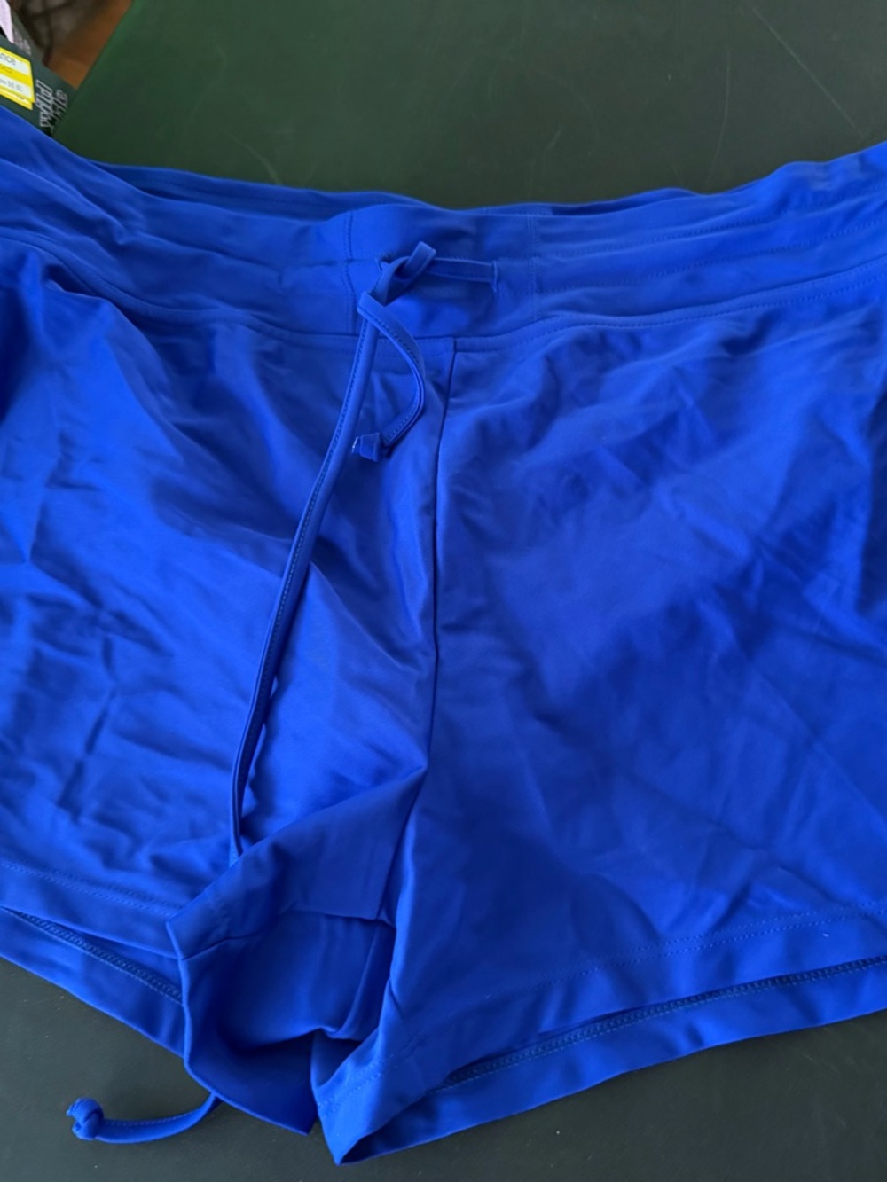 Target Women's One-Piece Swim Shorts in Bright Blue